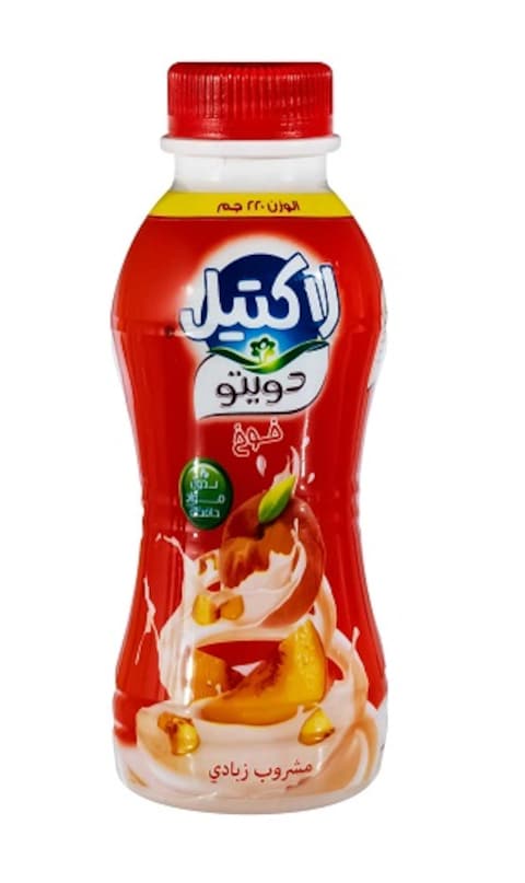 دويتو مشروب زبادي خوخ - 210 مل
