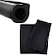 Pet Food Mats Waterproof Anti-Slip Silicone Pet Bowl Drinking Mat Feeding Mats for Dog and Cat Non-Toxic Pet Supplies (Black)