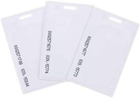Rubik Employee Cards, 125Khz TK4100 EM4100 RFID Card Clamshell ID &amp; Door Access (Non Writeable, Fixed Number) RFID Proximity Cards 125 khz (100 Cards)