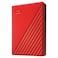 WD My Passport Portable External Hard Drive 5TB Red