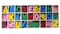Colorful Wooden Alphabets Set (5 Pcs Each) Letters for Art and Craft Purpose (Multi Color)
