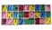 Colorful Wooden Alphabets Set (5 Pcs Each) Letters for Art and Craft Purpose (Multi Color)