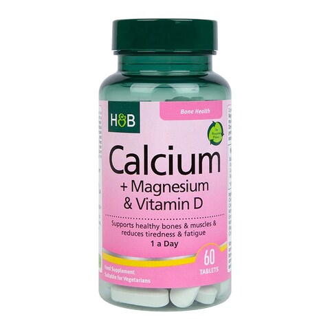 Holland &amp; Barrett Calcium + Magnesium &amp; Vitamin D 60 Tablets