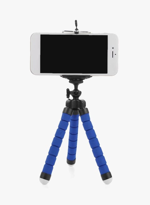 Generic - Tripod Portable And Adjustable Holder Stand Blue/Black