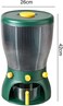 Generic Up4Grabs - Round Rotatable Plastic Rice, Cereal Storage Dispenser - 10-20L Capacity (Green)