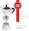 Bialetti Express Moka Pot Aluminum Silver 1-Cup 06857