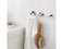 Hook, self-adhesive, chrome-plated,3pack