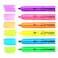 Writech Retractable Highlighters Neon 6 PCS