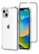 2Pack for iPhone 14 Max Clear Case and Screen Protector 360 Degree Front and Back Protection Shockproof Soft TPU with Anti-Scratch Tempered Glass 6.7 inch