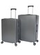 Morano 3-Piece Hardside Abs Spinner Luggage Trolley Set - Grey