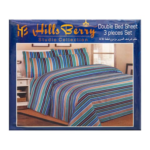 Double bed sheet 3 pieces set