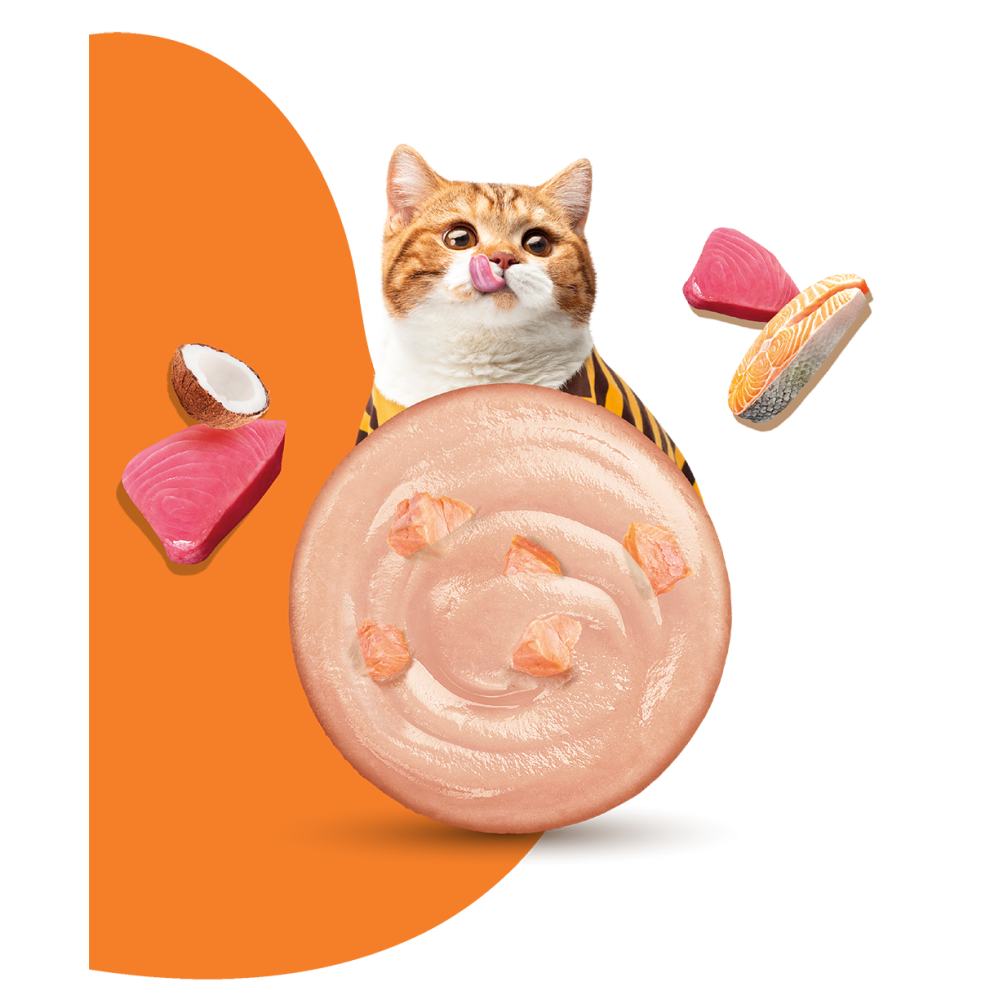 Moochie Cat Food  Tuna Mousse with Salmon Pouch 12 x 70g