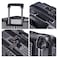 Eminent Hard Case Carry On Luggage Trolley Polycarbonate Alfred Front Loading Lightweight Business Travel Bag with Built in 2 Sided TSA Lock Laptop Compartment and USB Port Suitcase KK50M Dark Silver
