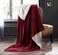 Comfy King Size Sheep Fur Blanket-Marroon
