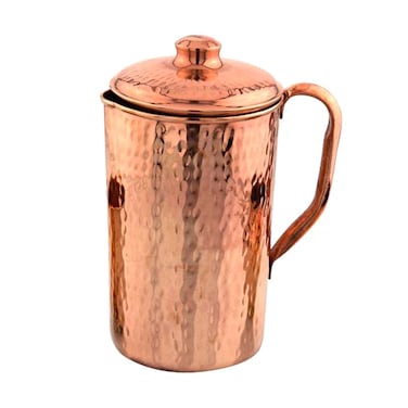 Raj Copper Water Jug Rose Gold 10cm
