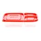E.Z LOCK REC CONT 965ML 2PC SET RED