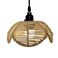 Hand Woven Rattan Cage Pendant Light Cover With Aesthetic Design (Size 25x30CM)