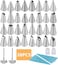 Beauenty - 38Pcs Cake Decorating Tools Icing &amp; Cream Piping Nozzles With Coupler, Flower Nail And Pastry Bags