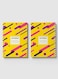Lowha Spiral Notebook With 60 Sheets And Hard Paper Covers With Colored Shapes Design, For Jotting Notes And Reminders, For Work, University, School