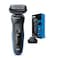 Braun Series 5 5018s Electric Razor for Men with Precision Trimmer, Wet &amp; Dry, Rechargeable, Cordless Foil Shaver, Blue