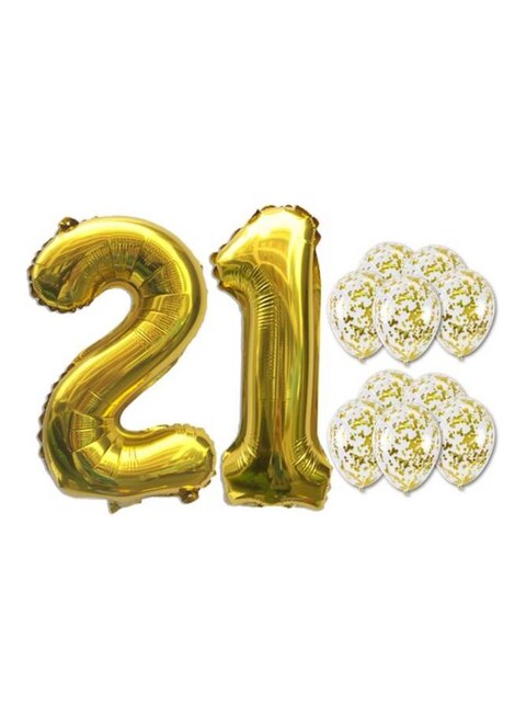 Generic Number 21st Decorative Party Balloon
