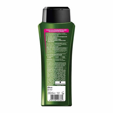 Schwarzkopf Gliss Kur Bio Tech Restore Hair Shampoo - 250 ml