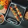 Geepas Grill Maker GGT36548, Non-Stick Cooking Plates With Overheat Protection, Cool Touch Housing And Handle, Power On And Ready Indicators, Perfect For Grilling Vegetables, Chicken, Meat, Black