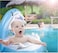 Baby Pool Float Swimming Float with Canopy Inflatable Floatie Swim Ring for Kids Aged 6-36 Months