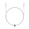 Aukey CB-CL3 MFI Braided Nylon USB C To Lightning Cable 0.9m - White