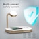Promate 3-in-1 Wireless Charging Dock, Ultra-Fast 15W Qi-certified Desk Charging Dock with MFi Certified 5W Apple Watch Charger, 24W USB SuperCharge Port and Aluminum Alloy Design, WavePower Gold