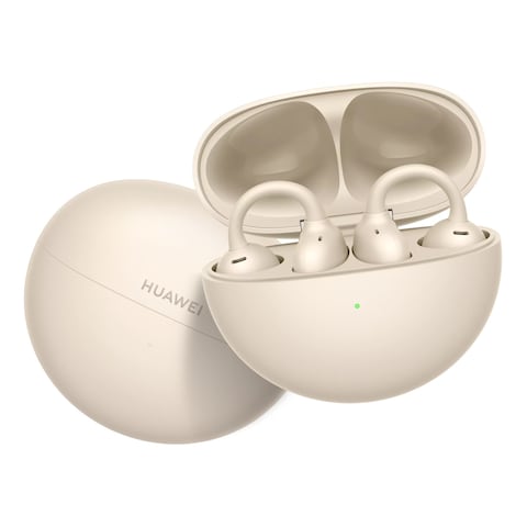 Huawei Freebuds Clip Truly Wireless Bluetooth In-Ear Earbuds With Charging Case Beige