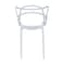 Jilphar Classical Fiber Plastic Molded Dining Chair JP1325B White