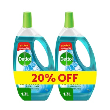 Dettol Aqua 4 In 1 Multi Action Cleaner - 1.3 Liters - 2 Pieces