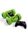 Child Toy RC Car Remote Control Flip And Spin Stunt Car 360 Degree Flip Overs Double Sided Rotating Racing Car Toy For Kids Green