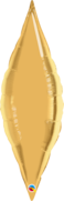 Qualatex Taper Foil Balloon- 38-Inch Size- Metallic Gold
