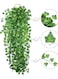 12-Piece Artificial Ivy Leaf Plants Vine 87 Feet Garlands Fake Foliage Flowers Hanging Vine for Home Kitchen Garden Office Wedding Party Wall Decor