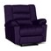 إن هاوس كرسي استرخاء هزاز ودوار منجد بالمخمل - بنفجسي غامق - Nice 02