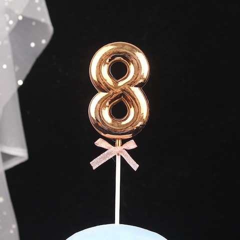 Italo Creative Cake Topper Number - 8 Gold