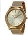 Michael Kors MK3282 Slim Runway Champagne Dial Gold-tone Mesh Women's Watch