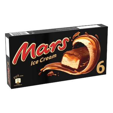Mars Chocolate Caramel Ice Cream Bar, 40g Pack of 6