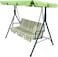 Yulan Outdoor Patio Swing Chair, Adjustable Canopy Swing With Removable Cushion Weather Resistant Powder Coated Steel Frame For Patio, Garden, Poolside, Balcony, Backyard (2 Seater) Sw001-0370