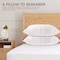 Hotel Linen Klub Pack of 2 Quilted Pillow Queen (50 x75cm) - Outer Cover: 144TC Cotton Blend Fabric, Filling:650grams Soft Fiber, Diamond Quilt Pattern