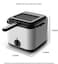 Electric Deep Fryer W/Basket And Lid, Countertop Kitchen Frying Machine, For Skewer Potato Chips Chicken Nuggets Fries Machine Commercial Use, Household Use
