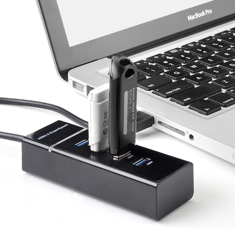 USB 4 Ports HUB with LED High Speed 5Gbps Hub Portable Extension