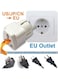 Wtrtr 3-Piece Universal Power Adapter Uk/Us/Au To Eu Travel Converter