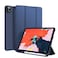 QuickTech iPad Pro 11 Inch 2020 Case Premium Trifold Case | Strong Protection + Apple Pencil Charging Supported | Auto Sleep/Wake Soft TPU Back Cover for iPad Pro 11" 2020 Navy Blue