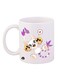 Bp Digimon Printed Mug White/Yellow/Purple 12Ounce