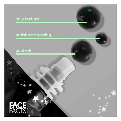 Face Facts Black Cleansing Peel Off Glitter Mask 60ml