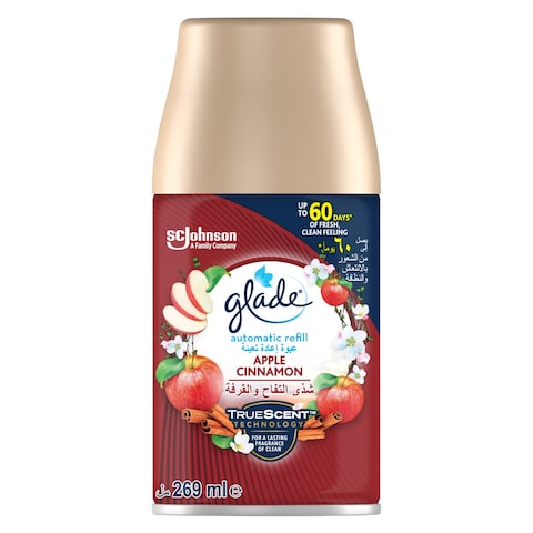 Buy Glade Automatic Spray Refill Apple Cinnamon Air Freshener 269ml in UAE