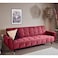 In House Montella 2 In 1 Sofabed Velvet Upholstered - Dark Pink